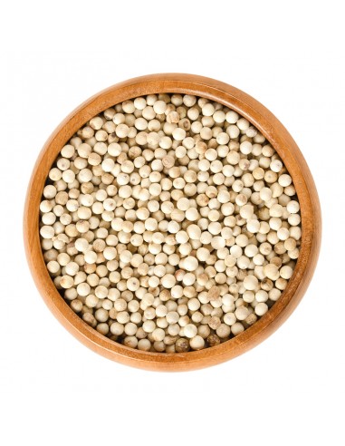 Pimienta blanca en grano