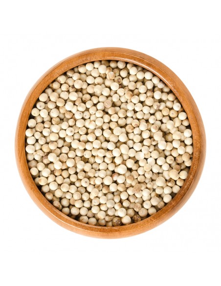 Pimienta blanca en grano