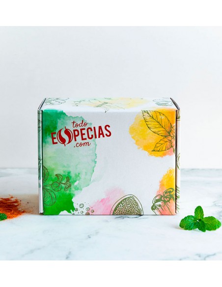 cajita para regalar (tamaño 3 botes de especias)