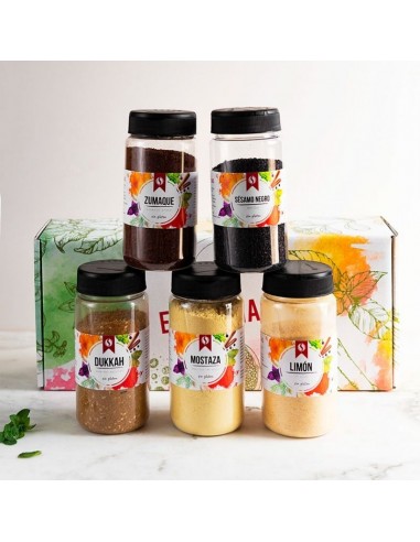 pack 5 especias para ensaladas - sin gluten - sin sal