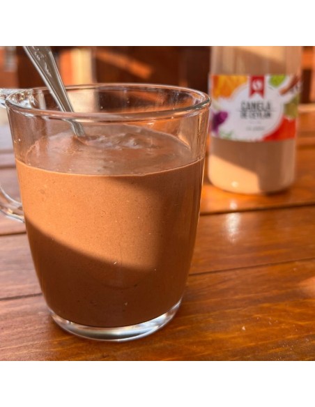 chocolate a la taza saludable con canela de ceylan
