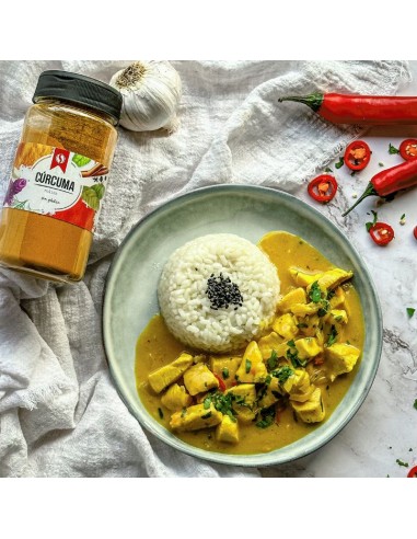 receta de pollo con cúrcuma