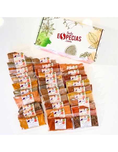 pack 31 muestras de especias sin sal de todoespecias