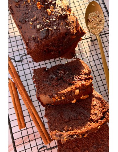 receta libro cocina con especias: el calabacín - bizcocho de chocolate con calabacín