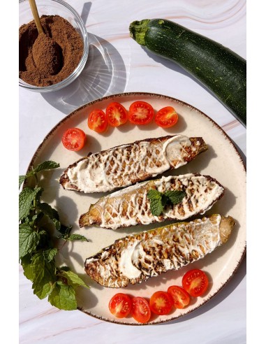 receta libro cocina con especias: el calabacín - calabacines asados con pimienta de Jamaica
