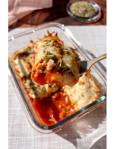 receta libro cocina con especias: el calabacín - canelones de calabacín con atún