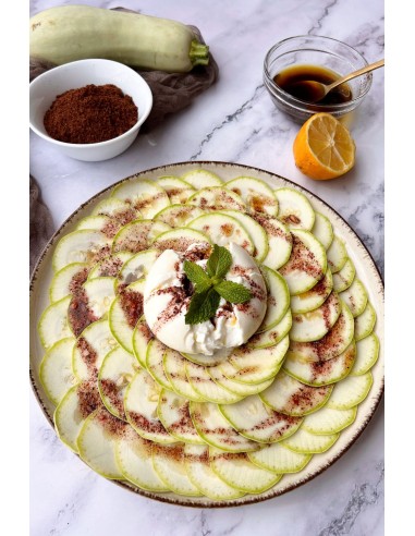 receta libro cocina con especias: el calabacín - carpaccio de calabacín