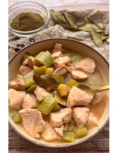receta libro cocina con especias: el calabacín - guiso de pavo con calabacín
