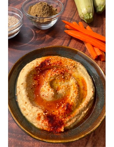 receta libro cocina con especias: el calabacín - hummus de calabacín