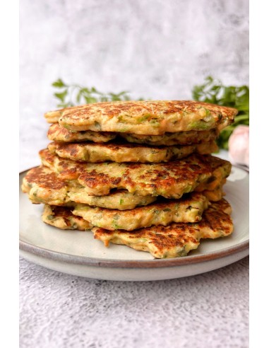 receta libro cocina con especias: el calabacín - pancake de calabacin