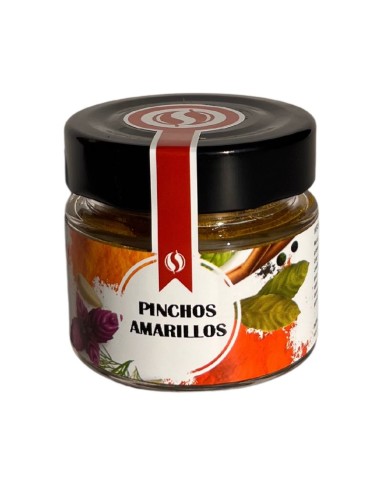 especias para pinchos amarillos bote de cristal todoespecias