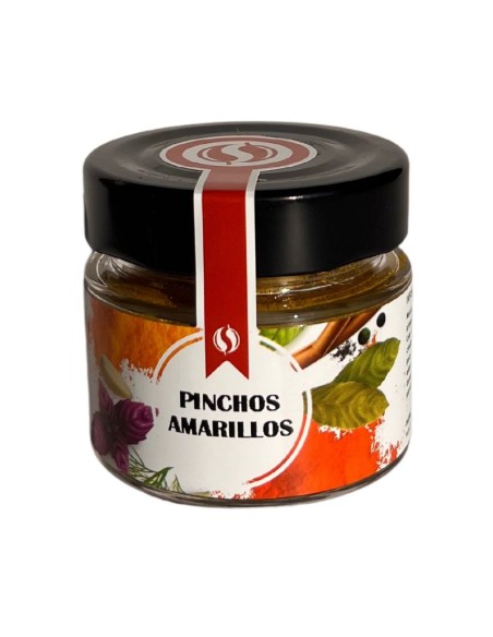 especias para pinchos amarillos bote de cristal todoespecias