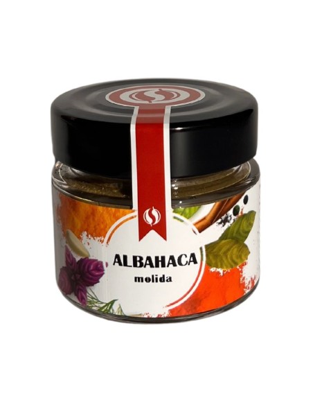 albahaca molida bote de cristal todoespecias