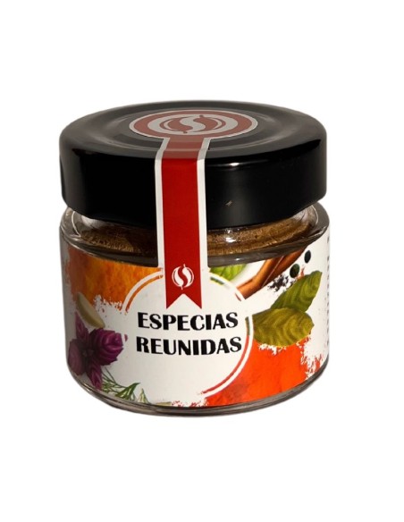 especias reunidas molidas especias para los caracoles y cabrillas - bote de cristal todoespecias