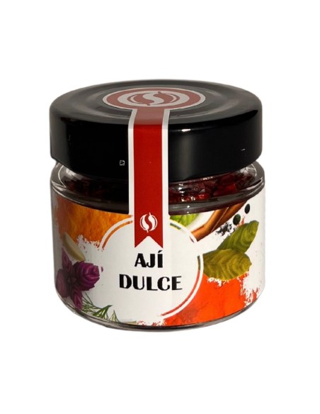 aji dulce hojilla de pimentón bote de cristal todoespecias