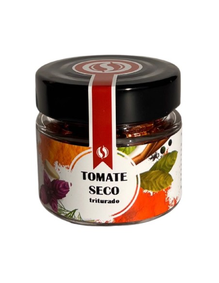 tomate seco triturado bote de cristal todoespecias