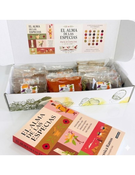 pack el alma de las especias: libro + 23 especias