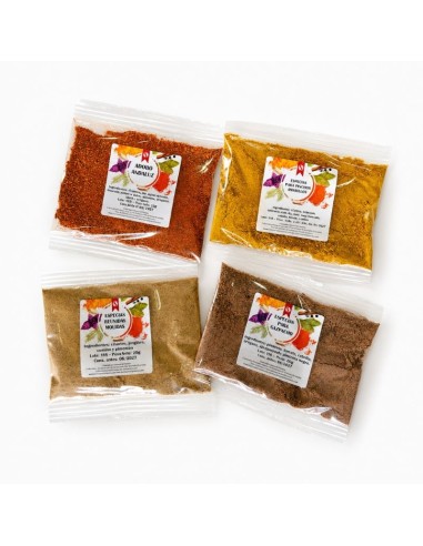 pack 4 muestras de especias típicas de andalucía